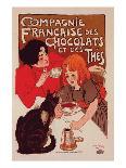 Compagnie Francaise des Chocolats-Théophile Steinlen-Laminated Art Print