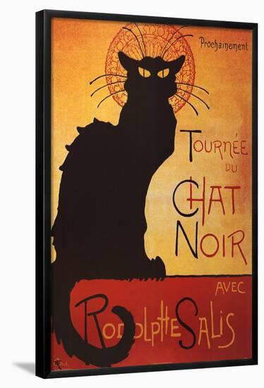 Theophile Steinlen Tournee du Chat Noir Avec Rodolphe Salis Art Print Poster-null-Framed Poster