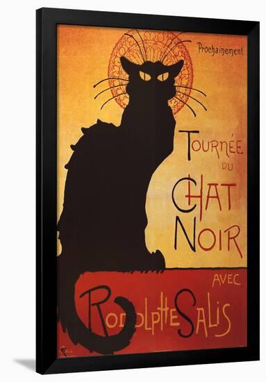 Theophile Steinlen Tournee du Chat Noir Avec Rodolphe Salis Art Print Poster-null-Framed Poster