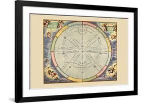 Theoria Trium Superiorum Planetarum-Andreas Cellarius-Framed Premium Giclee Print