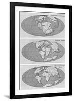 Theory of Continental Drift, 1922-null-Framed Giclee Print