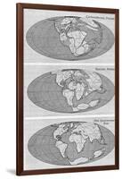 Theory of Continental Drift, 1922-null-Framed Giclee Print