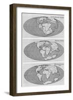 Theory of Continental Drift, 1922-null-Framed Giclee Print