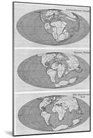 Theory of Continental Drift, 1922-null-Mounted Giclee Print