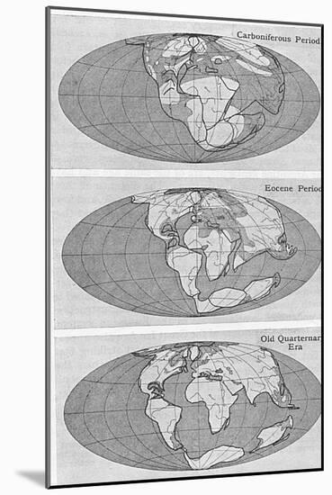 Theory of Continental Drift, 1922-null-Mounted Giclee Print