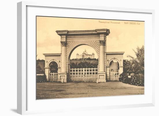 Theosophical Homestead, Point Loma-null-Framed Art Print