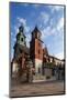 Ther Wawel Cathedral Tower and the Domes Above the Sigismund Chapel-null-Mounted Photographic Print