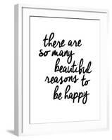 There Are So Many Beautiful Reasons To Be Happy-Brett Wilson-Framed Art Print