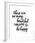 There Are So Many Beautiful Reasons To Be Happy-Brett Wilson-Framed Art Print