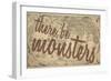 There Be Monsters - 1562, World Map-null-Framed Premium Giclee Print