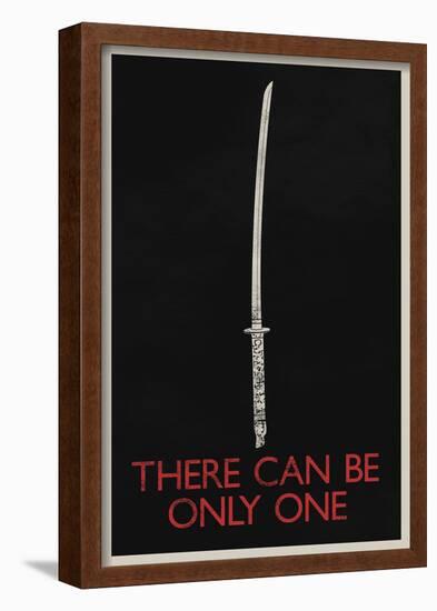 There Can Be Only One Retro-null-Framed Poster
