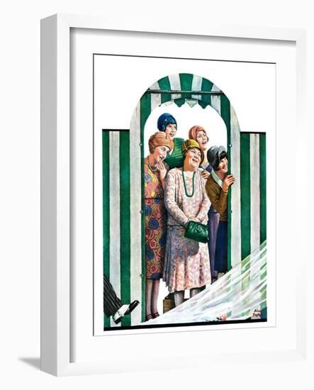 "There Goes the Bride,"October 12, 1929-Alan Foster-Framed Giclee Print