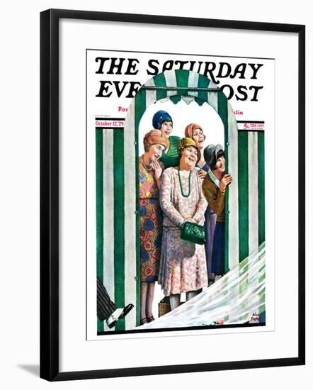 "There Goes the Bride," Saturday Evening Post Cover, October 12, 1929-Alan Foster-Framed Giclee Print