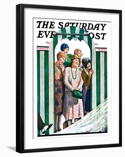 "There Goes the Bride," Saturday Evening Post Cover, October 12, 1929-Alan Foster-Framed Giclee Print