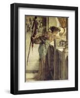 'There He Is!', 1875-Sir Lawrence Alma-Tadema-Framed Giclee Print