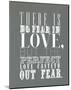 There Is No Fear In Love-null-Mounted Art Print