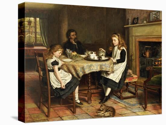 There Is No Fireside, 1874-George Goodwin Kilburne-Stretched Canvas