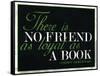 There Is No Friend as Loyal as a Book Hemingway Quote-null-Framed Stretched Canvas