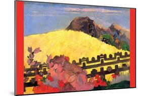 There Is the Temple-Paul Gauguin-Mounted Art Print