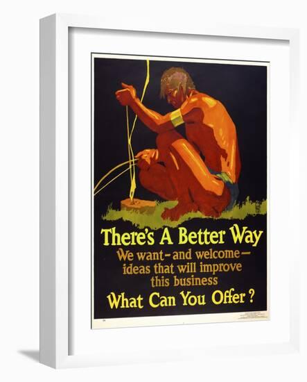 There's a Better Way-null-Framed Giclee Print