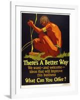 There's a Better Way-null-Framed Giclee Print