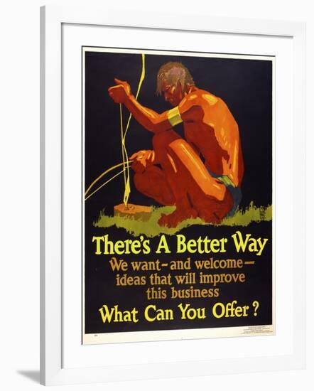 There's a Better Way-null-Framed Giclee Print