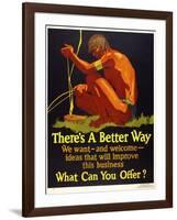 There's a Better Way-null-Framed Giclee Print