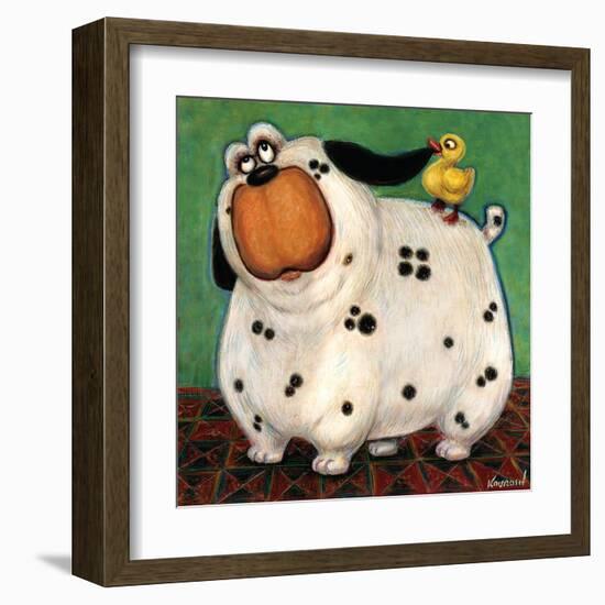 There's a Duck in My Ear-Kourosh-Framed Art Print