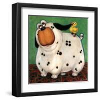 There's a Duck in My Ear-Kourosh-Framed Art Print