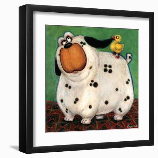 There's a Duck in My Ear-Kourosh-Framed Art Print