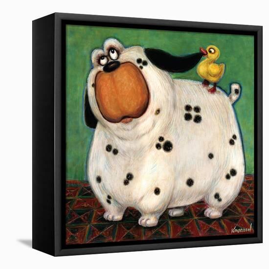 There's a Duck in My Ear-Kourosh-Framed Stretched Canvas