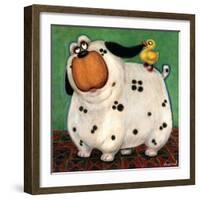 There's a Duck in My Ear-Kourosh-Framed Art Print