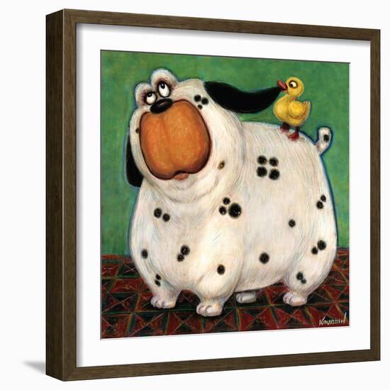 There's a Duck in My Ear-Kourosh-Framed Art Print