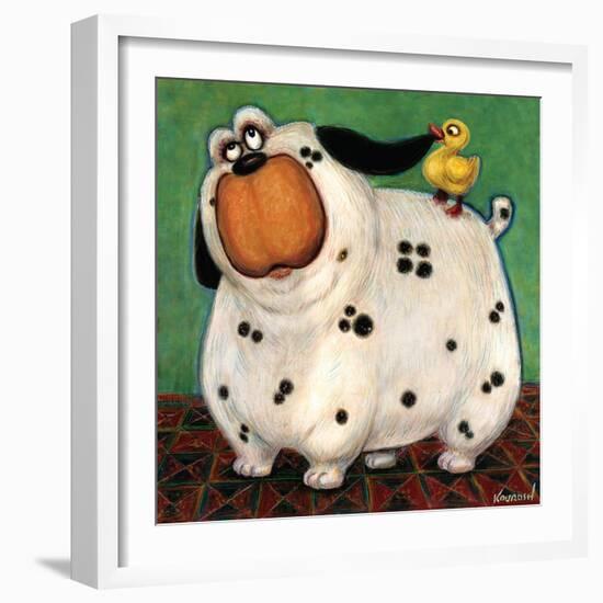 There's a Duck in My Ear-Kourosh-Framed Art Print