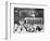 There's a Goal Mouth Scramble During This Game of Ice Hockey-null-Framed Photographic Print