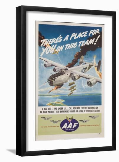 There's a Place for You on This Team-Clayton Knight-Framed Premium Giclee Print