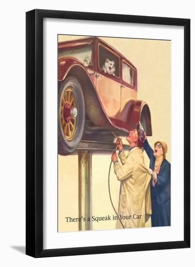 There's a Squeak in Your Car-null-Framed Art Print