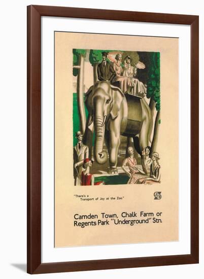 There's a Transport of Joy at the Zoo-null-Framed Art Print