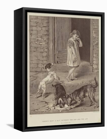 There's Many a Slip Between the Cup and the Lip-Briton Riviere-Framed Stretched Canvas