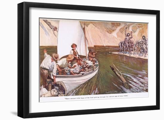 There Seemed Little Hope-George Washington Lambert-Framed Giclee Print