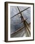 There She Blows Cry of a Whaling Ship Lookout Sighting a Whale, 1800s-null-Framed Giclee Print