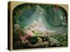 There Sleeps Titania, 1872-John Simmons-Stretched Canvas