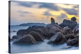 There Ta and There Yai Rocks, Grand of Rock, Lamai Beach, Island Ko Samui, Thailand, Asia-P. Widmann-Stretched Canvas