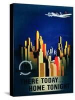 There Today, Home Tonight', Advertisement for Twa, the Transcontinental Airlines-null-Stretched Canvas