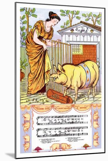 There Was a Lady Loved a Swine, c.1885-Walter Crane-Mounted Art Print