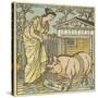 There Was a Lady Loved a Swine-Walter Crane-Stretched Canvas