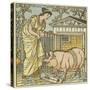 There Was a Lady Loved a Swine-Walter Crane-Stretched Canvas