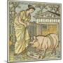 There Was a Lady Loved a Swine-Walter Crane-Mounted Giclee Print