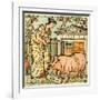 There was a lady loved a swine-Walter Crane-Framed Giclee Print