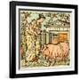 There was a lady loved a swine-Walter Crane-Framed Giclee Print